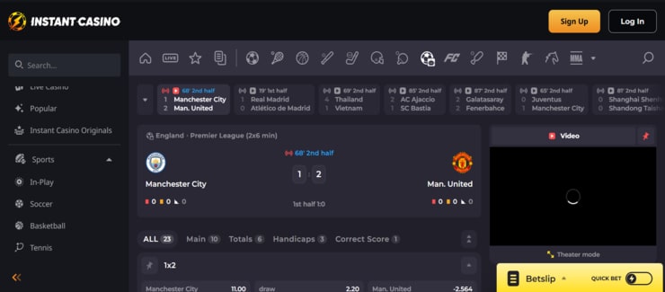 Instant Casino - Football Esports Indonesia betting sites