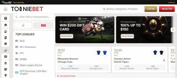 ToonBet - select an Ontario sportsbook