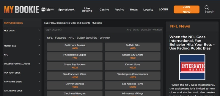 myBookie best offshore sportsbooks for superbowl