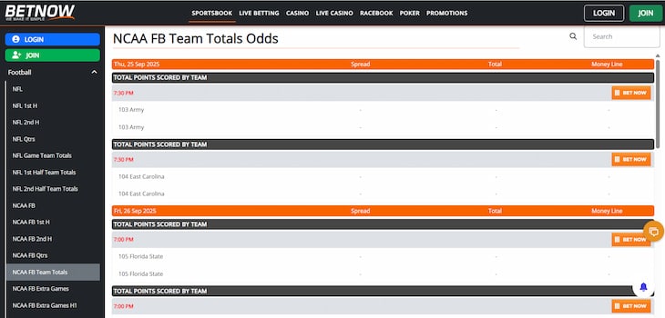 BetNow has a fantastic range of futures, across NFL, NCAA and NBA play, for Indiana sports betting fans.