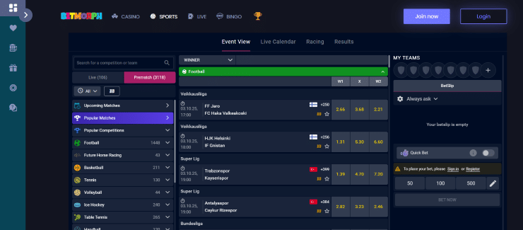 BetMorph UK New Betting Sites