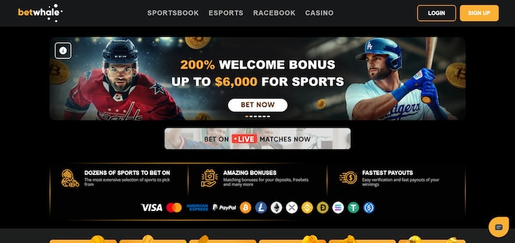 Cricket betting site welcome bonus at BetWhale
