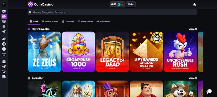 CoinCasino online games