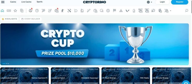 Cryptorino's fast betting payouts