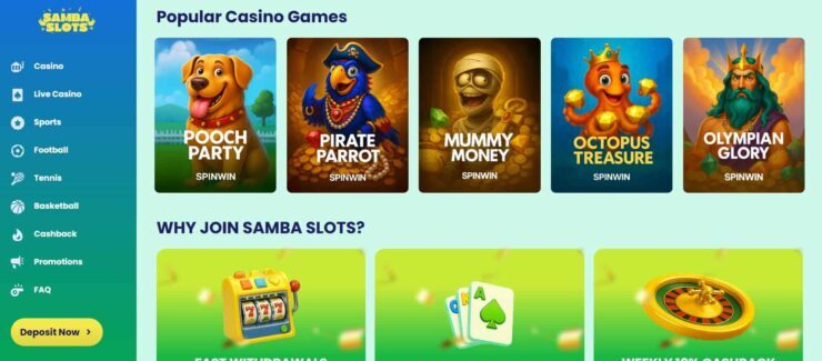 Samba Slots - on of the top online casino Israel platforms