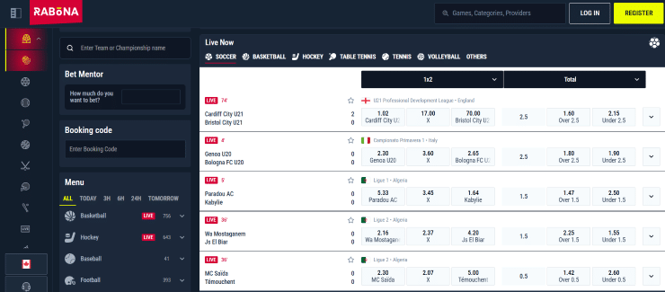 Rabona Canada Sports Betting