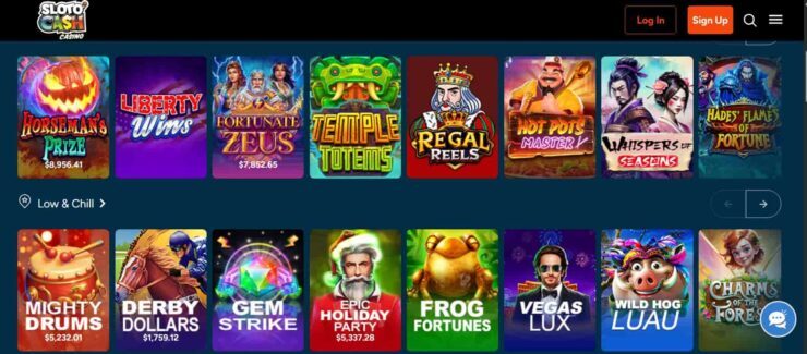 SlotoCash casino games available for real money casino players in California