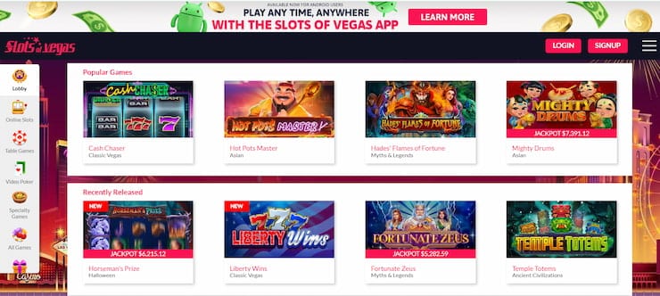 Slots of Vegas - safe and trusted online casino in Texas