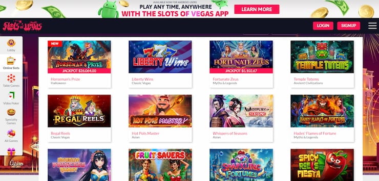 Slots of Vegas has the best slots collection for Inclave casinos