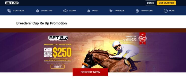 The best horse racing betting site at BetUS
