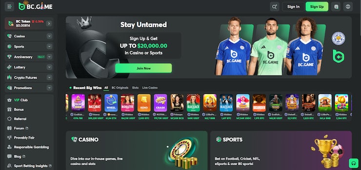 BC.Game is a trusted blockchain backed no account casino