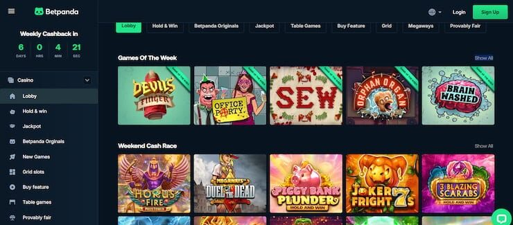 BetPanda is the no.1 overall crypto casino in Australia