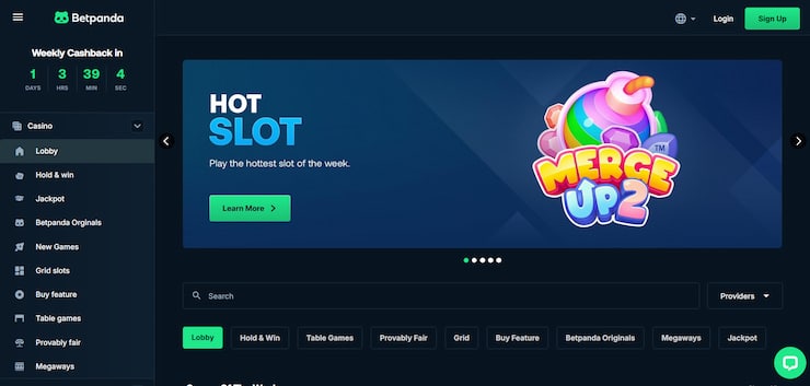 BetPanda is the no.1 overall ranked no account casino