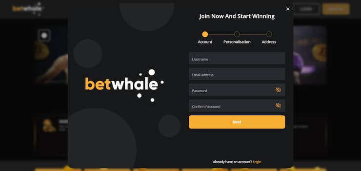 Step 2: Create your safe online casino account