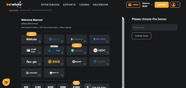 Step 4; Make your first deposit