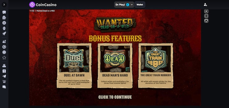 Step 5: Start playing on CoinCasino