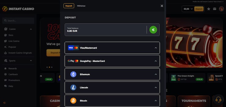 Step 4; Make your first deposit
