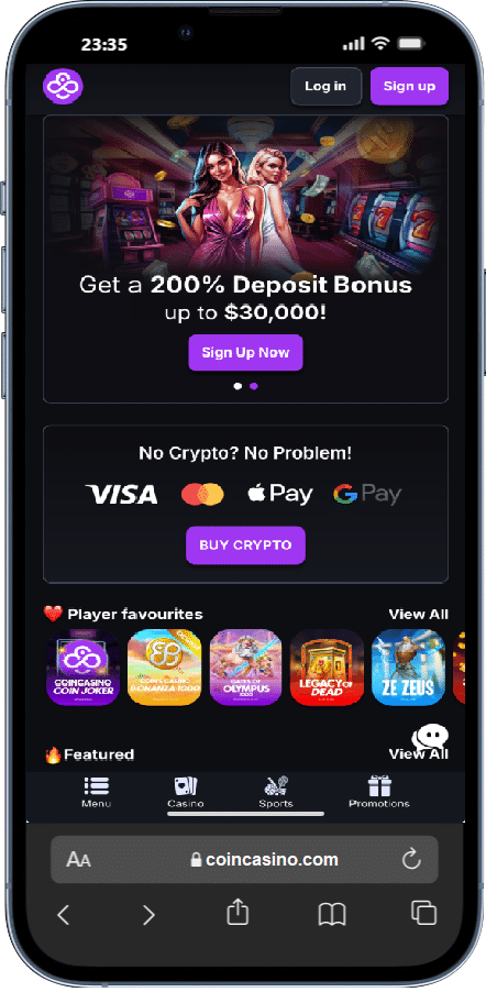 CoinCasino. Tysiące gier i rozbudowany program VIP