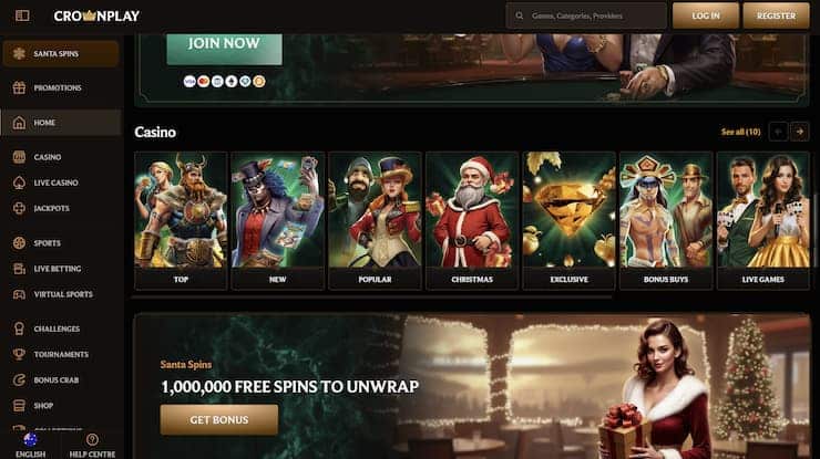 An overview of games and bonuses at CrownPlay