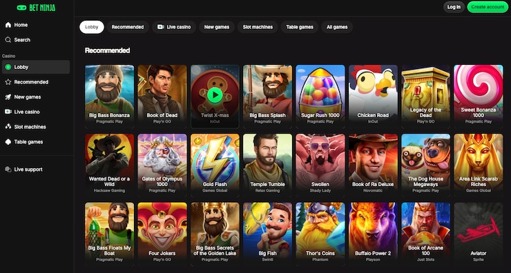 betninja casino payid available