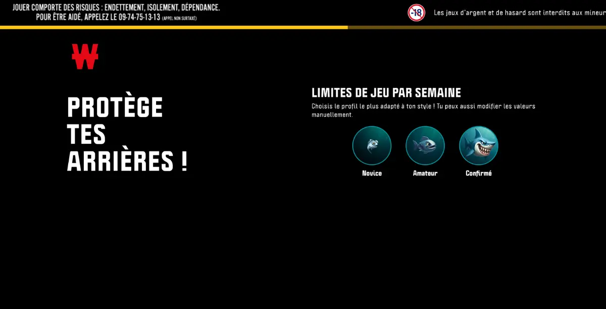 définir limites de jeu sur winamax