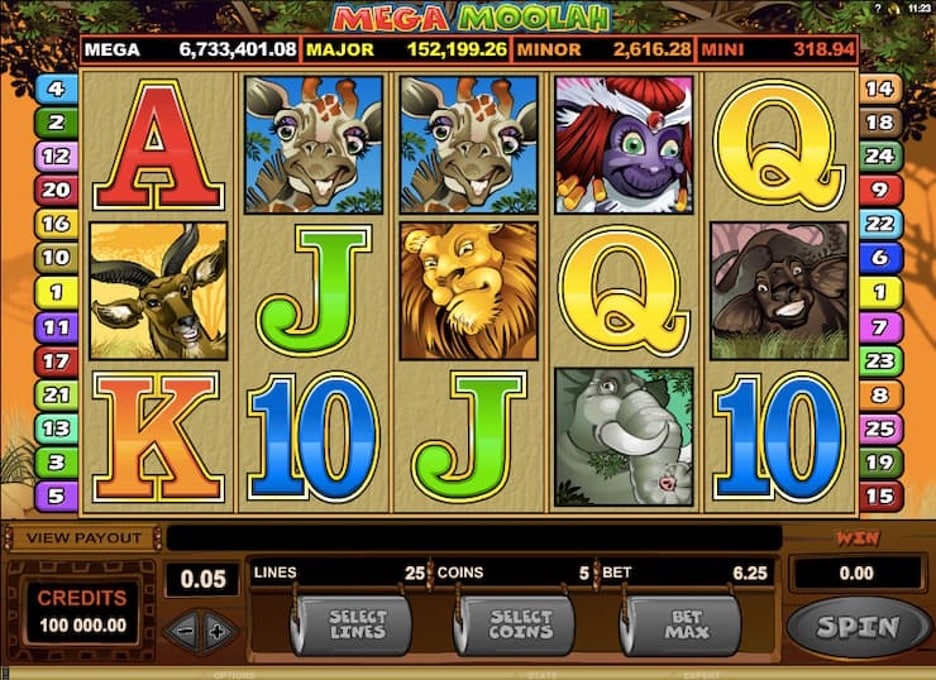 mega moolah pokie