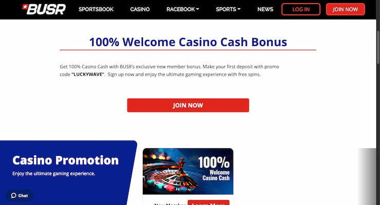 Screenshot van Luckywave Casino Interface