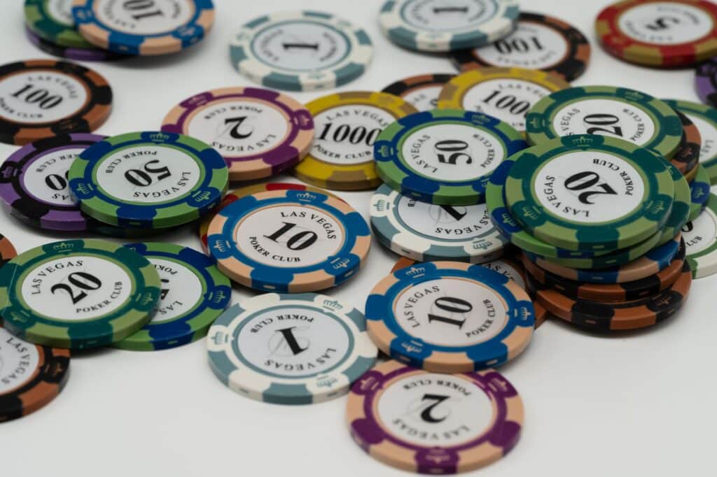 Close-up of a roulette wheel and table layout in a casino setting