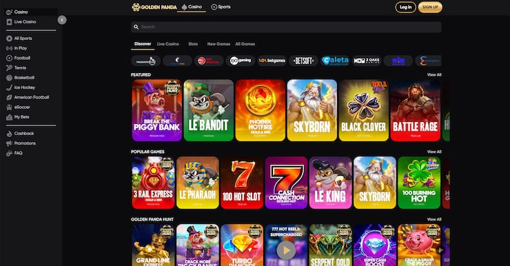 Golden Panda, one of the fastest payout casinos in New Zealand
