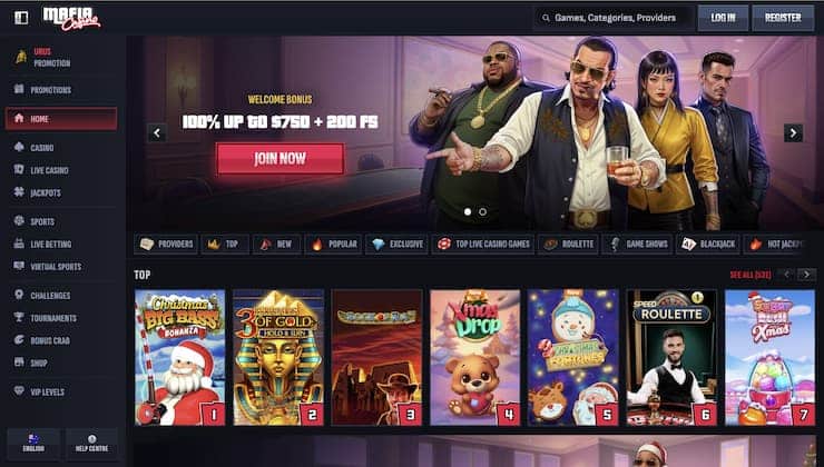 Mafia Casino is a top casino app stacked with different games