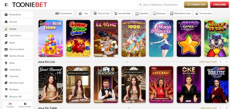 ToonieBet is our number one rated top payout casino in Canada