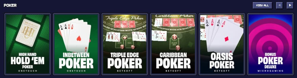 Poker (video + live formats)