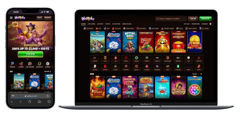 licencjonowany Westace Casino bonus rejestracyjny baner promocyjny