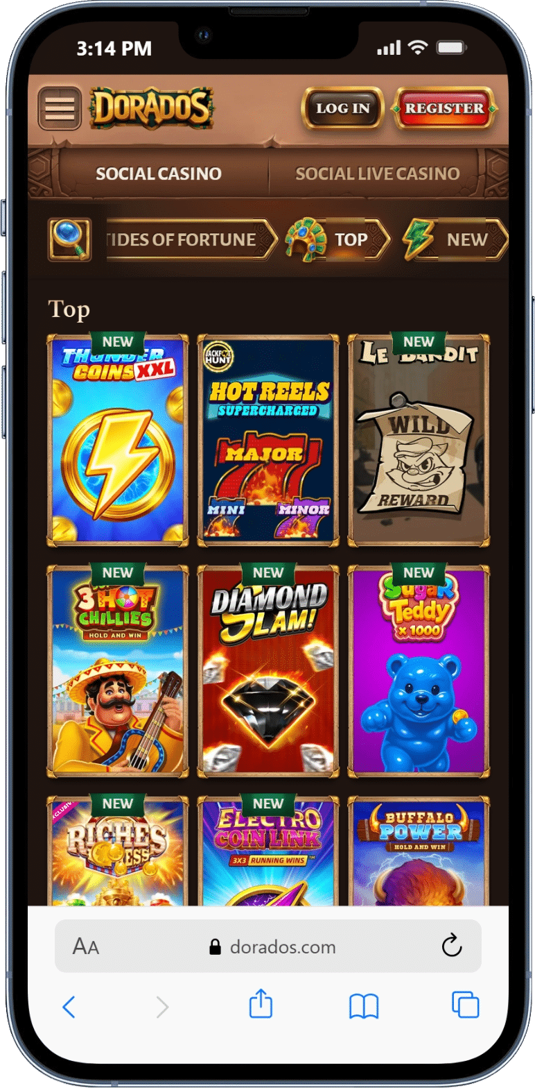 Dorados - top crypto friendly sweepstakes casino for game variety