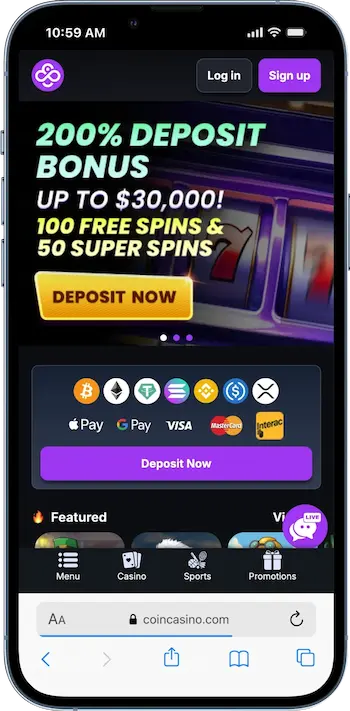 coincasino home
